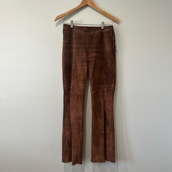Brown Suede Pants by Danier, Size 2 - Picture 1 of 6